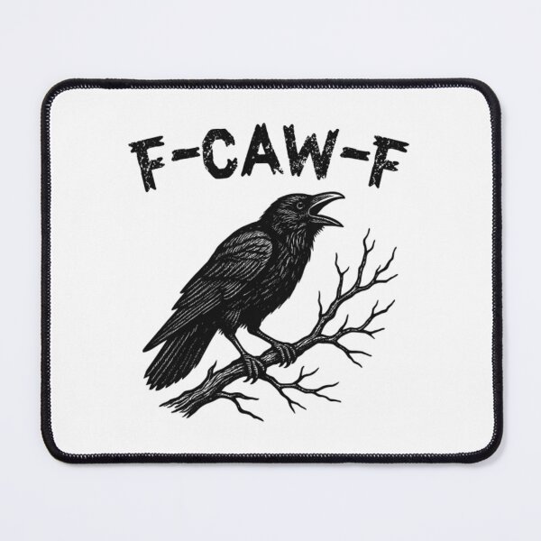 Item preview, F-Caw-F Crow Pun Funny Raven Attitude Vintage FcawF designed and sold by Tiar-Kin.