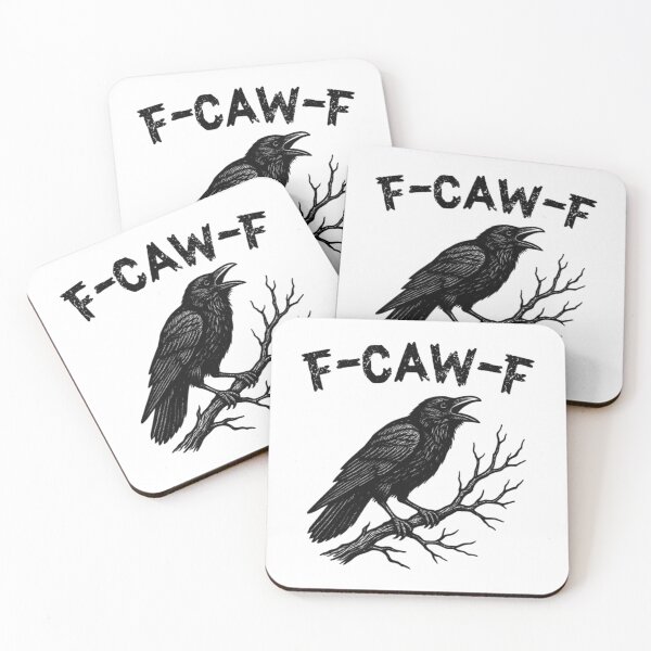 Item preview, F-Caw-F Cuervo Juego de palabras Divertido Cuervo Actitud Vintage FcawF designed and sold by Tiar-Kin.