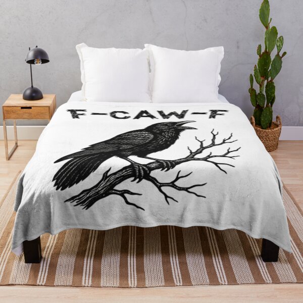 Item preview, F-Caw-F Crow Pun Funny Raven Attitude Vintage FcawF designed and sold by Tiar-Kin.
