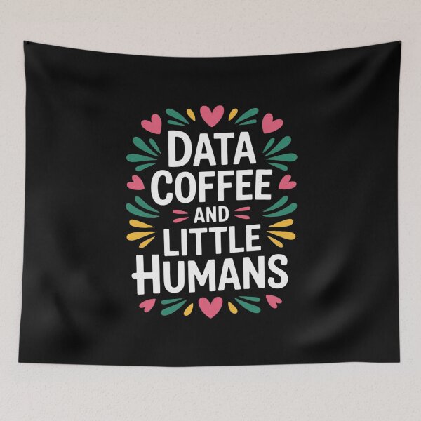 Item preview, Data Coffee And Little Humans  designed and sold by PowAcademy.