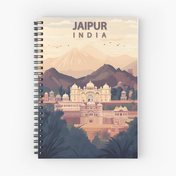 Item preview, Jaipur India Illustration – Vintage Travel Artwork designed and sold by Suzy Perez Art.