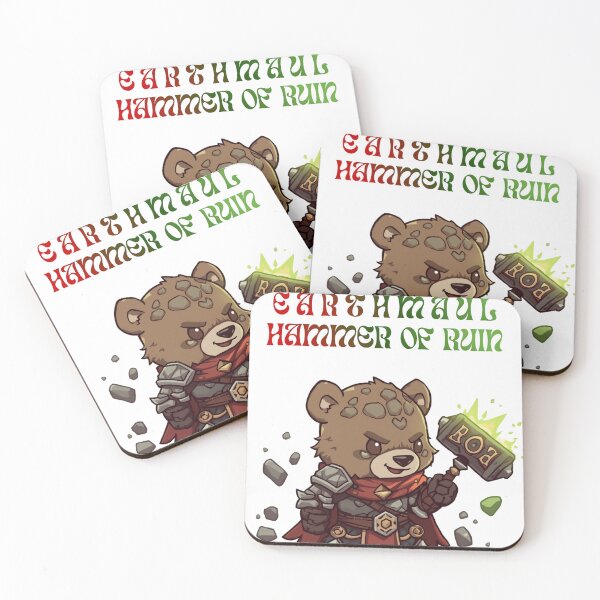Item preview, Draugor Earthmaul – Chibi Earth Bear Villain | Hammer of Ruin designed and sold by Monzora.