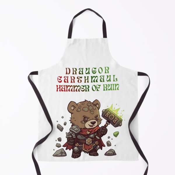 Item preview, Draugor Earthmaul – Chibi Earth Bear Villain | Hammer of Ruin designed and sold by Monzora.