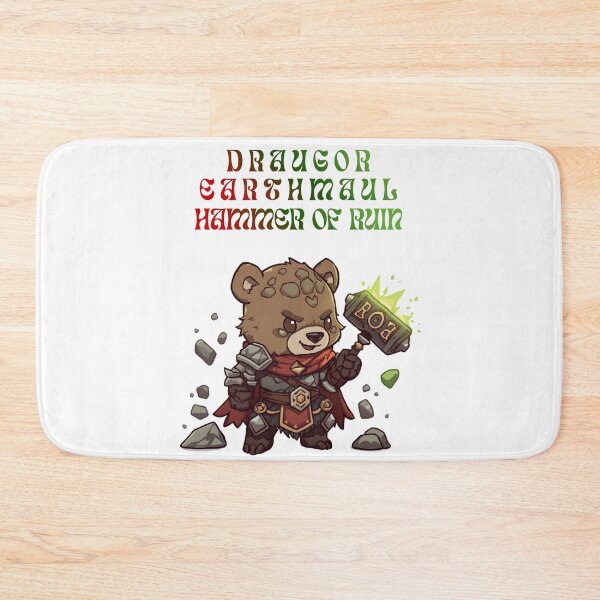 Item preview, Draugor Earthmaul – Chibi Earth Bear Villain | Hammer of Ruin designed and sold by Monzora.
