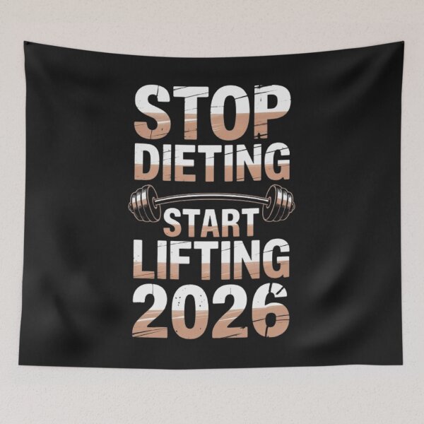 Item preview, Stop Dieting Start Lifting 2026 - Women Strength Training Journal designed and sold by Antik by Schulz.
