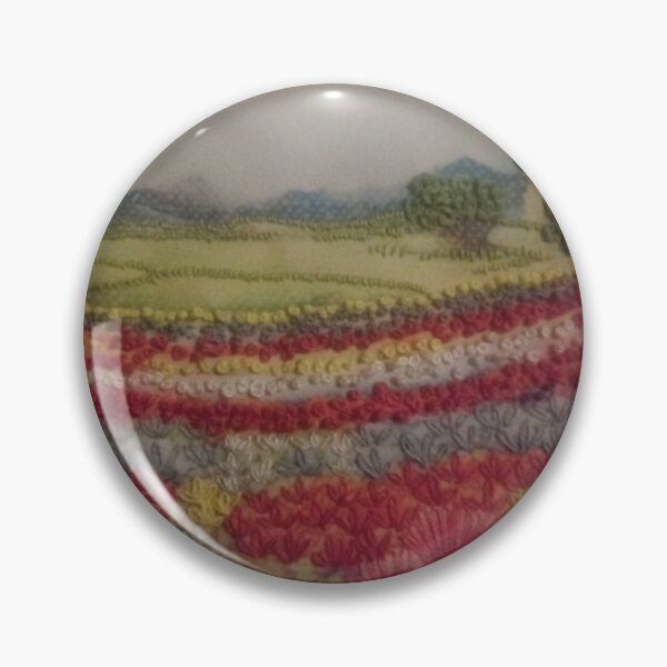Item preview, Embroidered field designed and sold by JCKCreations.