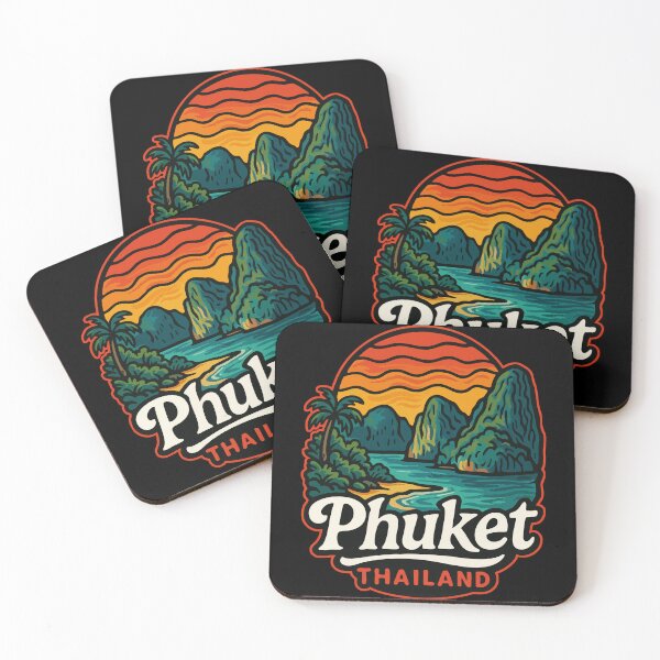 Item preview, Phuket Island Thailand Retro Trippy Travel designed and sold by TomFrontierArt.
