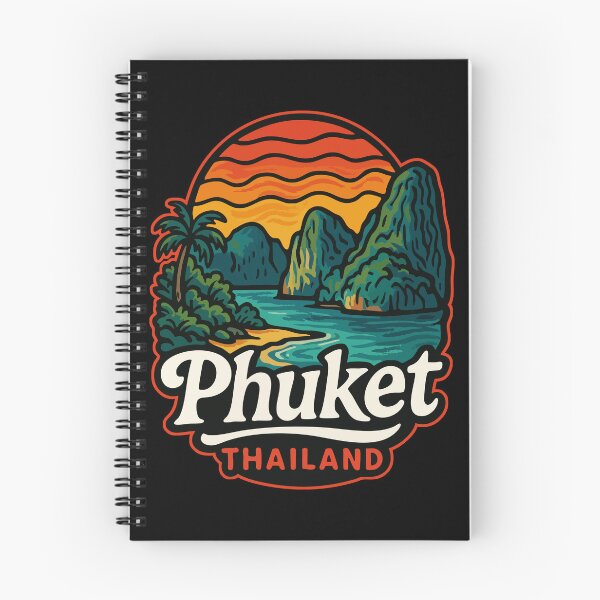 Item preview, Phuket Island Thailand Retro Trippy Travel designed and sold by TomFrontierArt.