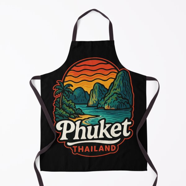 Item preview, Phuket Island Thailand Retro Trippy Travel designed and sold by TomFrontierArt.