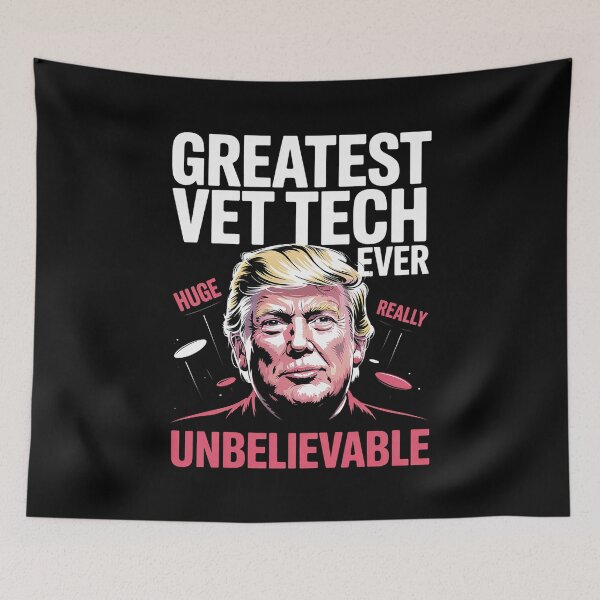 Item preview, Funny vet tech veterinary technician trump gift cute donald designed and sold by GamtosMintys.