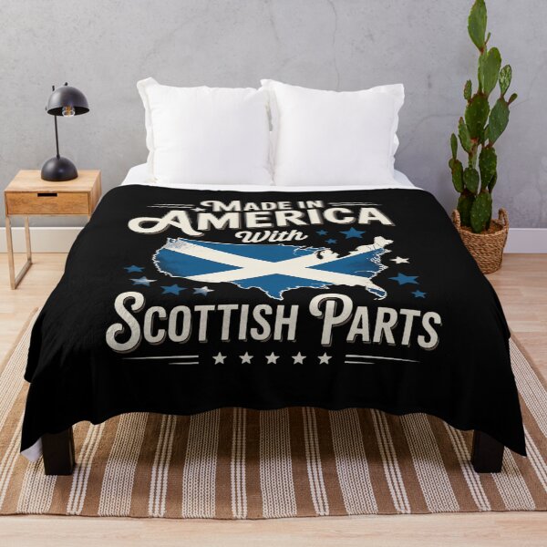 Item preview, Made In America With Scottish Parts Scotland Pride Heritage Tank Top designed and sold by IhanVaanMaArt.