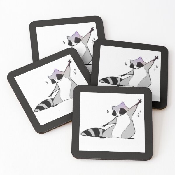 Item preview, A happy dancing raccoon illustration artwork   designed and sold by NivyasArtistry.