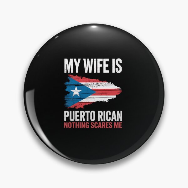Item preview, My Wife Is Puerto Rican Puerto Rico Heritage Roots PR Flag designed and sold by FortuneFull.