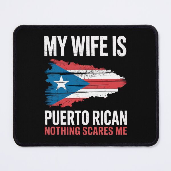Item preview, My Wife Is Puerto Rican Puerto Rico Heritage Roots PR Flag designed and sold by FortuneFull.