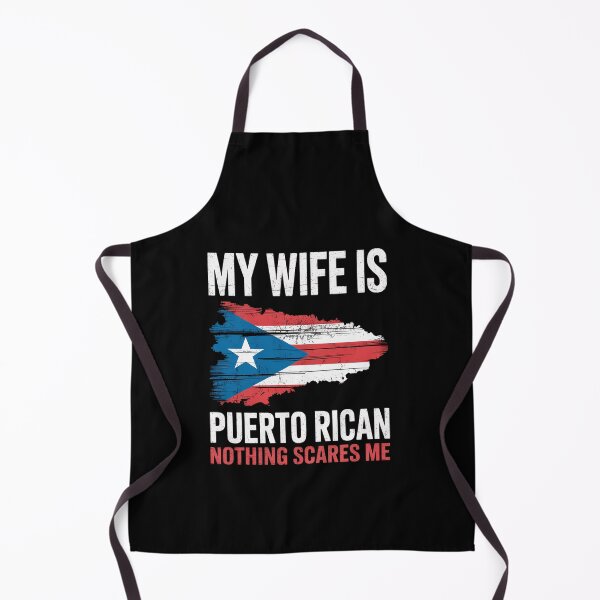 Item preview, My Wife Is Puerto Rican Puerto Rico Heritage Roots PR Flag designed and sold by FortuneFull.