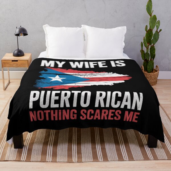 Item preview, My Wife Is Puerto Rican Puerto Rico Heritage Roots PR Flag designed and sold by FortuneFull.