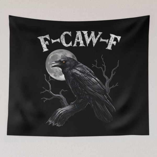 Item preview, F-Caw-F Divertido Cuervo Negro Pájaro Graznido Sarcástico Adulto designed and sold by Tiar-Kin.