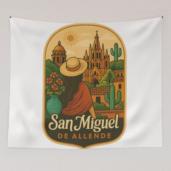 Item preview,  Parroquia View from San Miguel de Allende, Mexico designed and sold by Places On Earth.