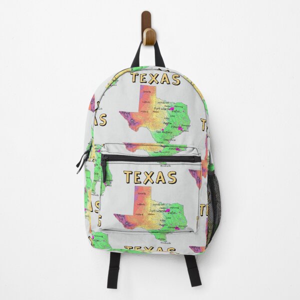 Item preview, Vibrant Texas Topography Map - Major Cities & Landscape T-Shirt designed and sold by mashmosh.