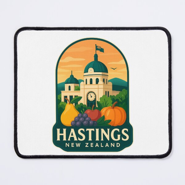 Item preview, Clocktower and Market in Hastings, New Zealand designed and sold by Places On Earth.