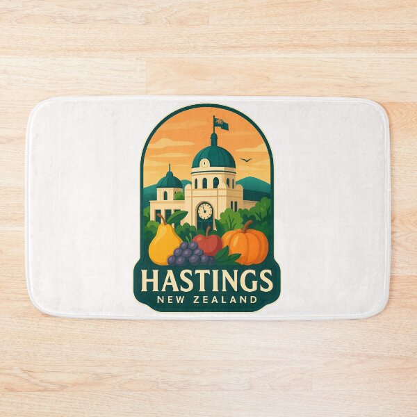 Item preview,  Clocktower and Market in Hastings, New Zealand designed and sold by Places On Earth.