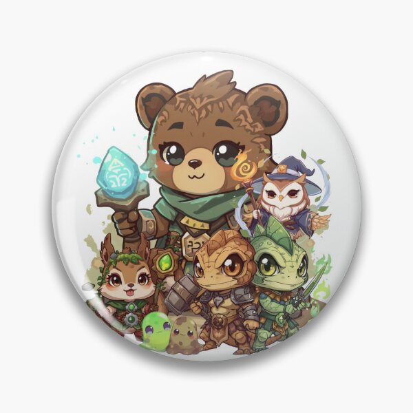 Item preview, A Rank – The Terraheart Battalion | Earth Guardians Chibi Team designed and sold by Monzora.