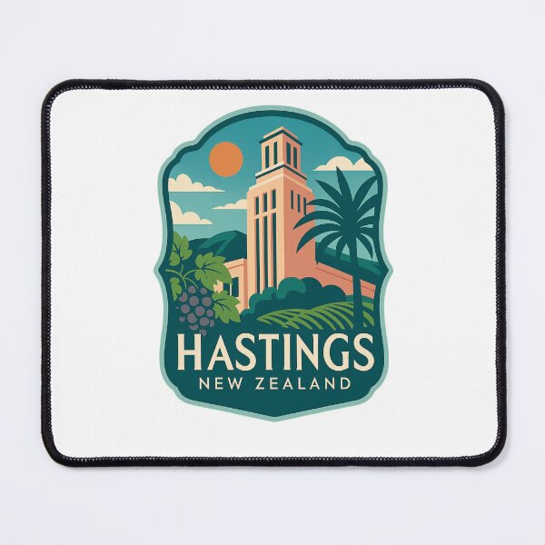 Item preview, Art Deco Tower and Vines in Hastings, Hawke’s Bay designed and sold by Places On Earth.