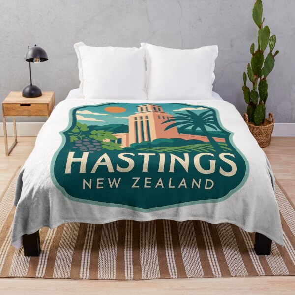 Item preview, Art Deco Tower and Vines in Hastings, Hawke’s Bay designed and sold by Places On Earth.