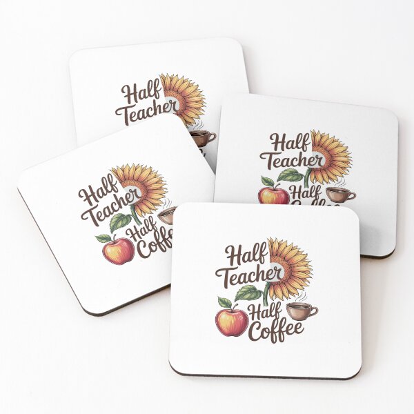 Item preview, Back to School Half Teacher Half Coffee Teachers  designed and sold by MathisBellanger.