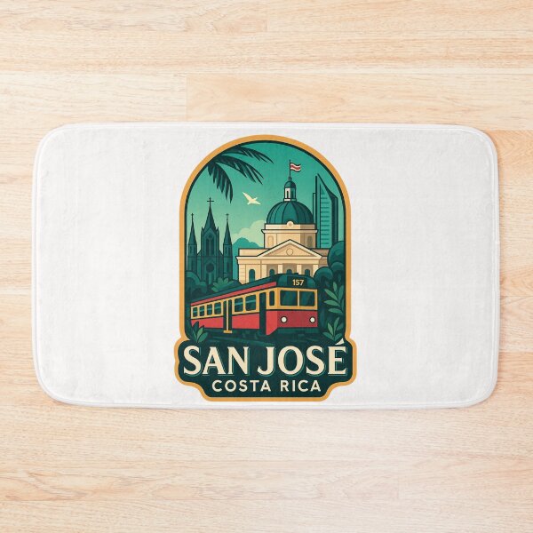 Item preview,  San José Cityscape with Train and Cathedral, Costa Rica designed and sold by Places On Earth.
