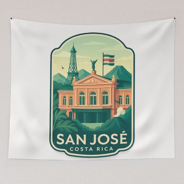 Item preview,  National Theatre and Eiffel Tower Replica, San José, Costa Rica designed and sold by Places On Earth.