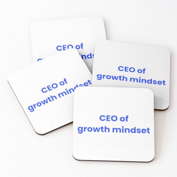 Item preview, CEO of Growth Mindset – Motivational Quote Minimalist Design designed and sold by J0b4t.
