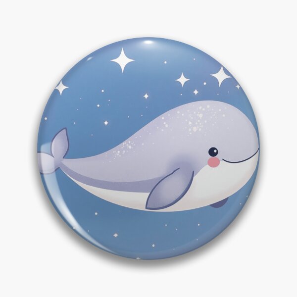 Item preview,  Starry Night Whale – Cute Cosmic Whale designed and sold by Petonia.