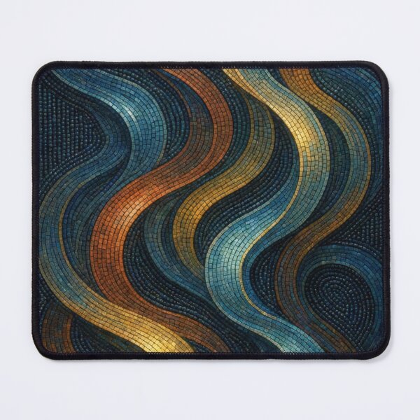 Item preview, Abstract Orange Teal Ancient Bead Texture designed and sold by korandkan.