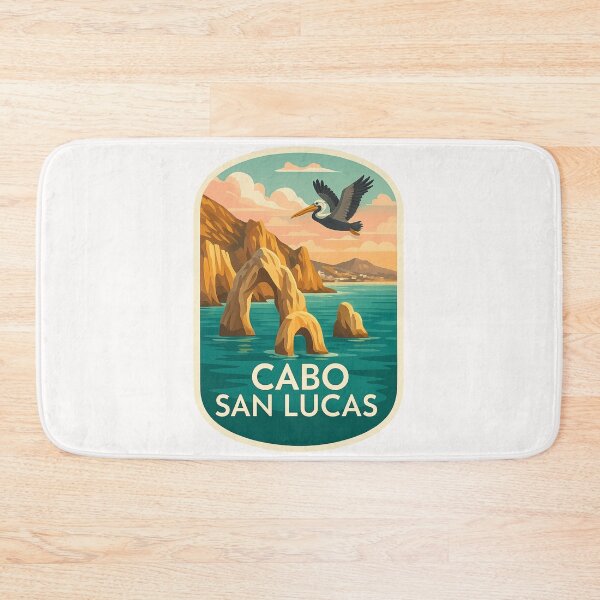 Item preview,  Arch and Coastline of Cabo San Lucas with Pelican designed and sold by Places On Earth.