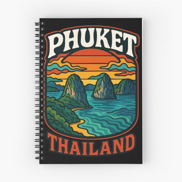 Item preview, Phuket Island Thailand Retro Trippy Art Travel designed and sold by TomFrontierArt.