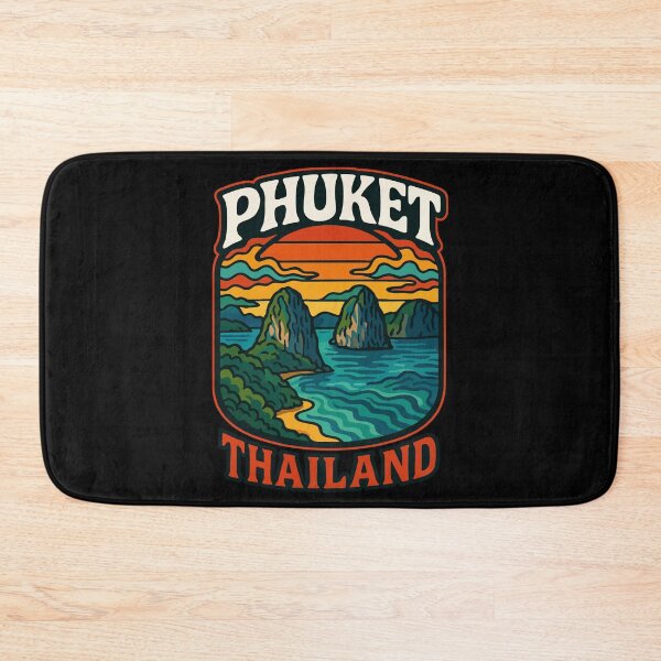 Item preview, Phuket Island Thailand Retro Trippy Art Travel designed and sold by TomFrontierArt.
