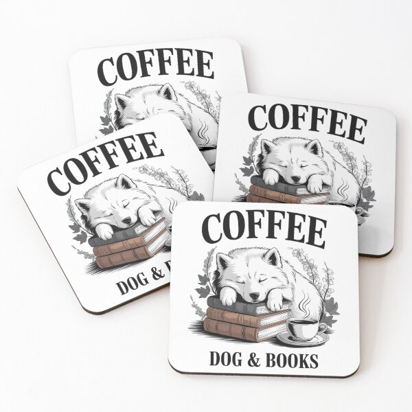 Item preview, Cute Coffee Dog Books Lover Idea Women Men Kids designed and sold by CombatTask.
