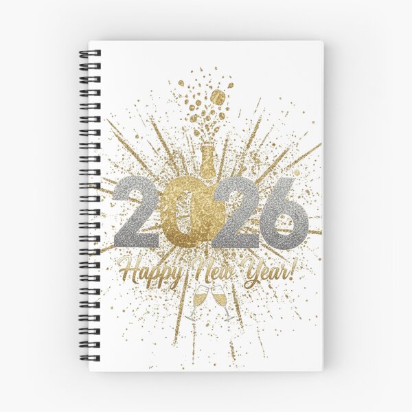 Item preview, Happy New Year 2026 T-Shirt Design: Glitter & Gold Party Tee designed and sold by ParisShop.