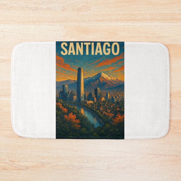 Item preview,  Santiago Skyline with Andes Mountains at Dusk designed and sold by Places On Earth.