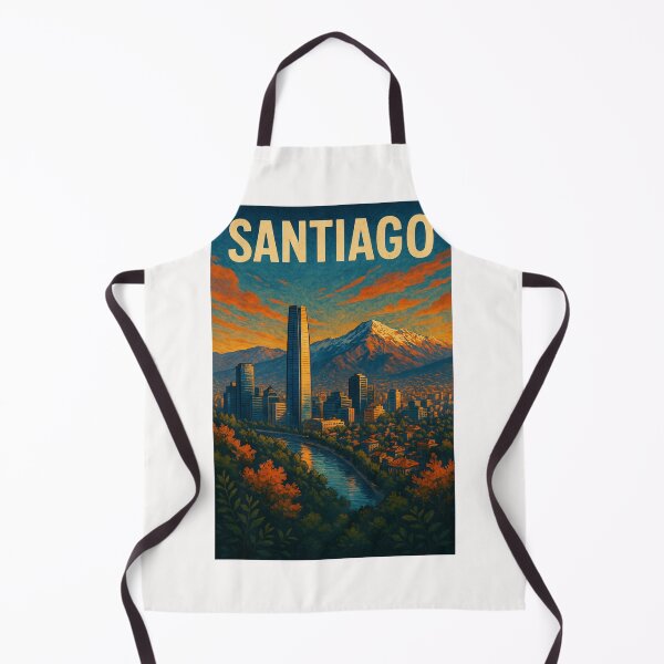 Item preview,  Santiago Skyline with Andes Mountains at Dusk designed and sold by Places On Earth.
