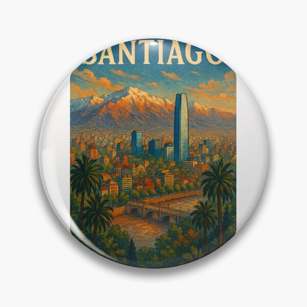 Item preview,  Santiago Riverfront with Gran Torre and Andes View designed and sold by Places On Earth.