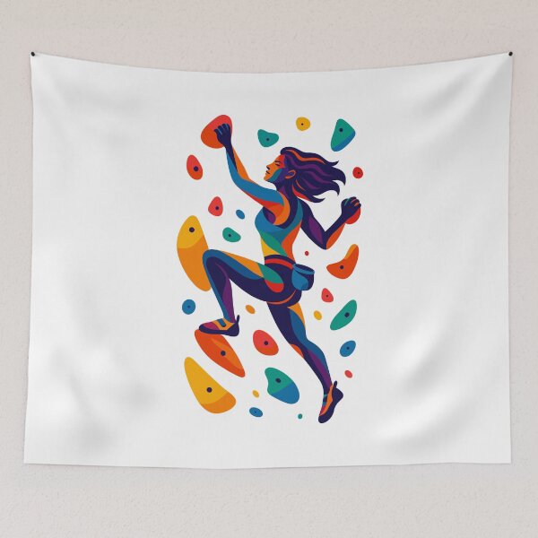 Item preview, Bouldering, climbing power, abstract, cool, gift designed and sold by Pineapple-Tree.