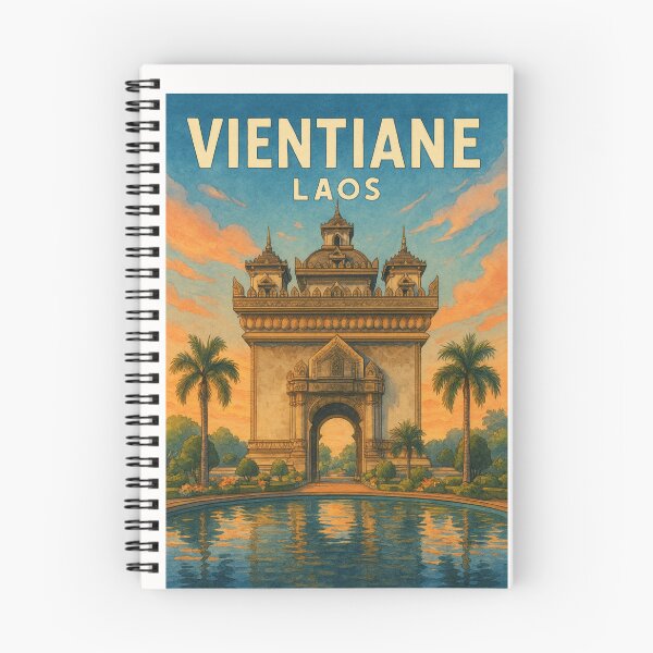 Item preview,  Patuxai Monument at Sunset, Vientiane, Laos designed and sold by Places On Earth.
