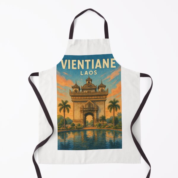 Item preview, Patuxai Monument at Sunset, Vientiane, Laos designed and sold by Places On Earth.