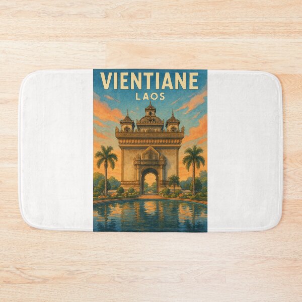 Item preview,  Patuxai Monument at Sunset, Vientiane, Laos designed and sold by Places On Earth.