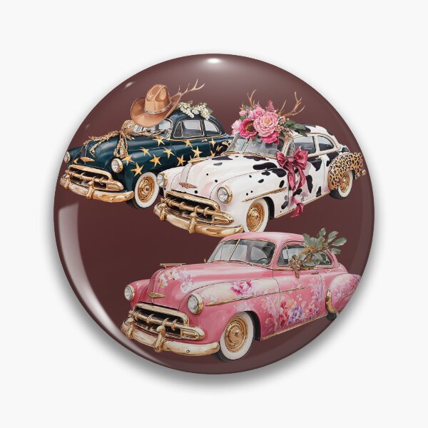 Item preview, Vintage Cars with a Twist - Floral & Festive Designs with Western Flair designed and sold by Anastasiia Yurevych.