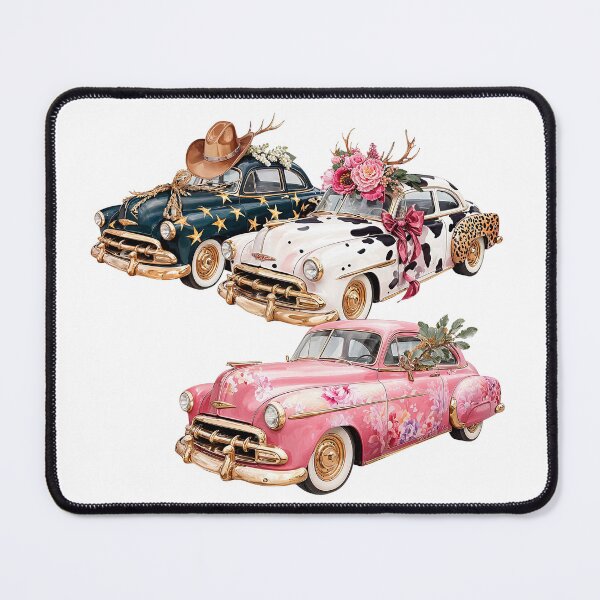 Item preview, Vintage Cars with a Twist - Floral & Festive Designs with Western Flair designed and sold by Anastasiia Yurevych.
