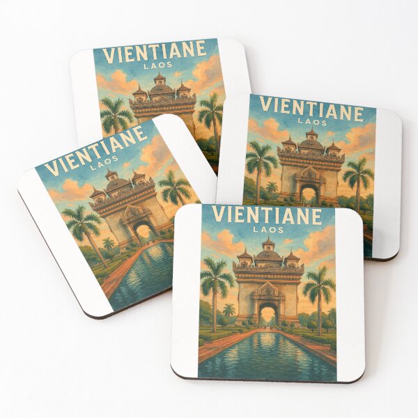 Item preview,  Patuxai and Avenue Reflections, Vientiane, Laos designed and sold by Places On Earth.