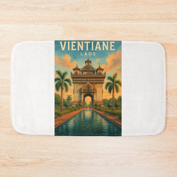 Item preview,  Patuxai and Avenue Reflections, Vientiane, Laos designed and sold by Places On Earth.